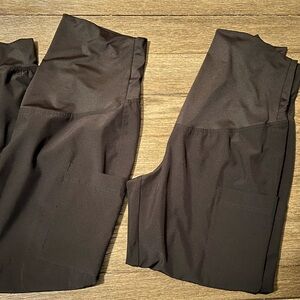 Med Couture small black maternity scrub pants, the best maternity scrub pants